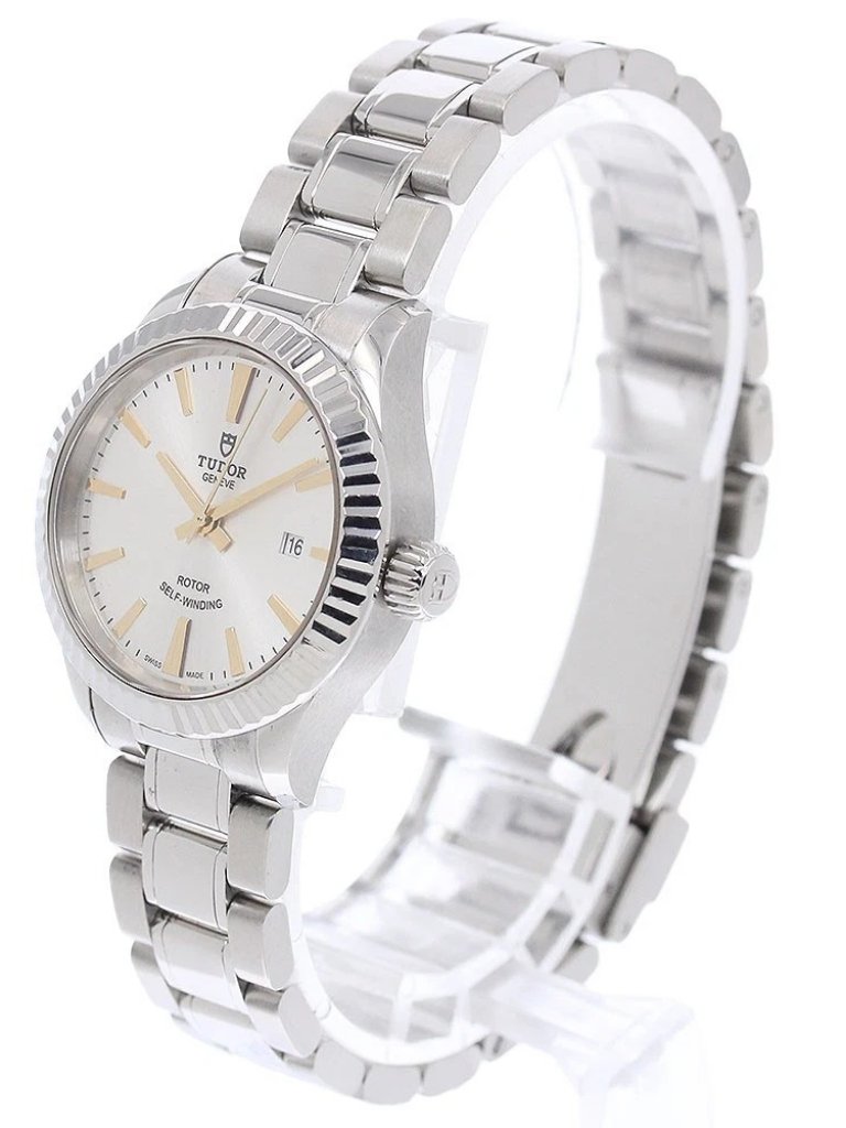 Tudor Style 12110 Date Silver Dial Automatic Ladies Watch955687